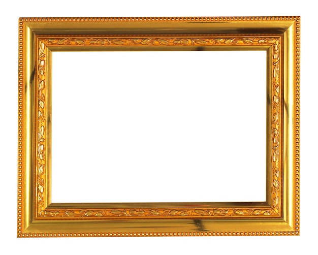 Gouden frame op wit