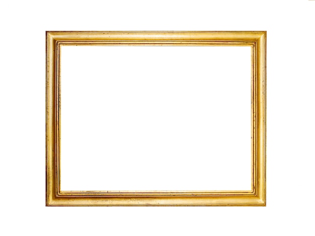 Foto gouden frame op wit