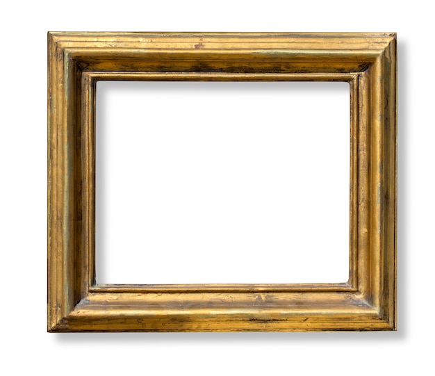 Gouden frame op witte achtergrond