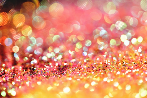 Foto gouden glitter textuur colorfull wazig abstracte achtergrond voor verjaardag nieuwe jaar vooravond of kerstmis