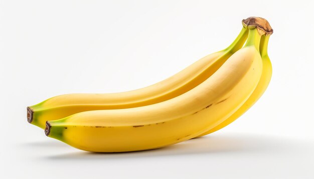 Gouden goedheid Verse banaan geïsoleerd op wit