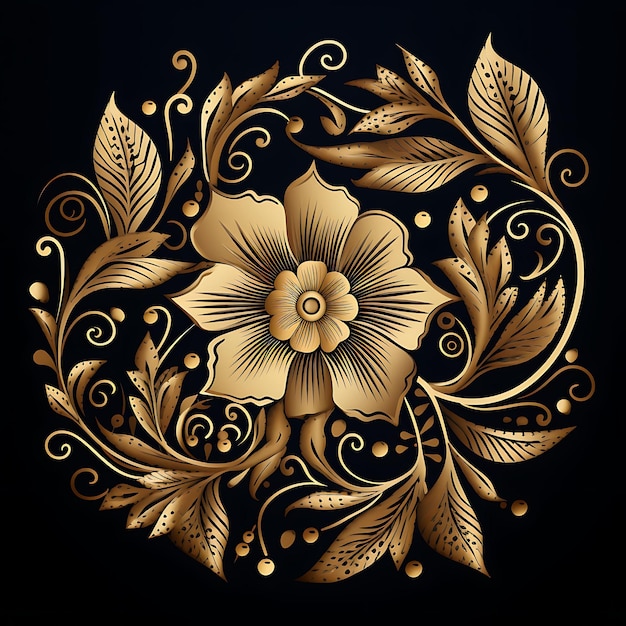 Gouden grafisch ontwerp Elegantie Luxe met natuurlijke lijntekeningen Label Verpakking Logo Duur