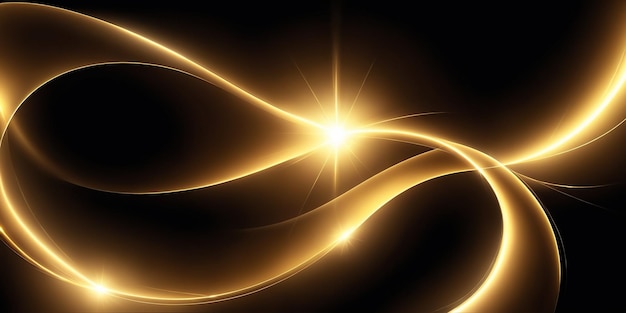 Gouden horizontale lens flares pack laserstralen horizontale lichtstralen png-effect licht goud