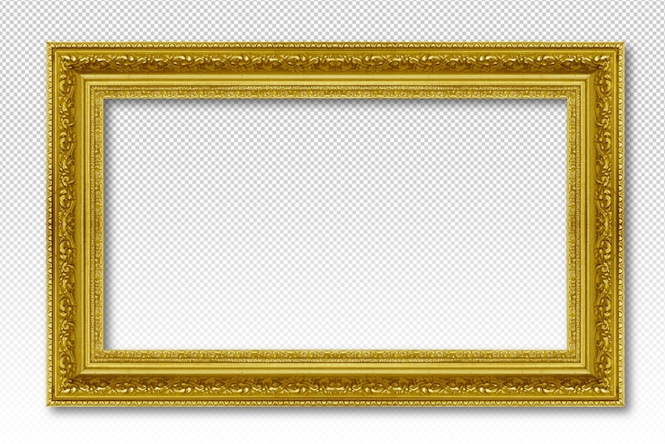 Foto gouden houten fotolijst