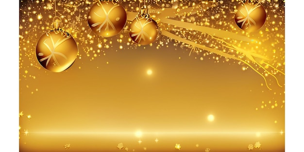 Gouden Kerstmis achtergrond stock illustratie