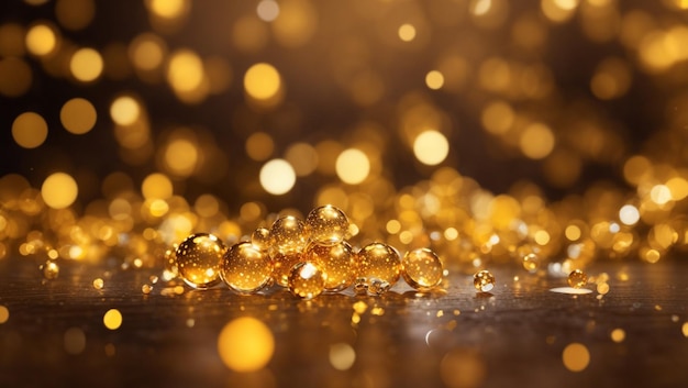 gouden kleur bokeh achtergrond