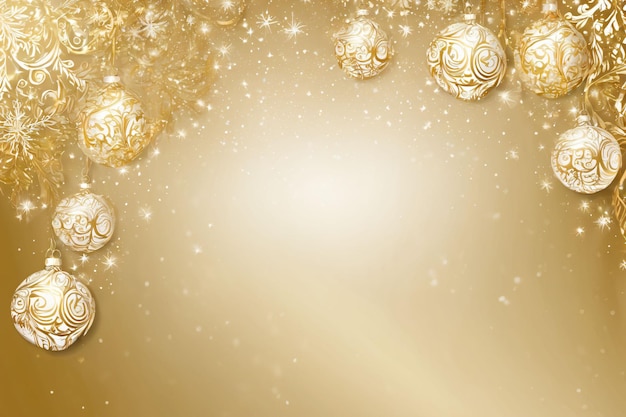 Foto gouden luxe kersttapijt heldere xmas banner