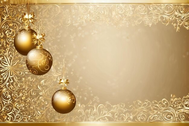 Gouden luxe kersttapijt heldere xmas banner