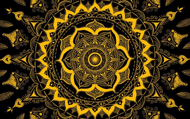 gouden mandala ontwerp