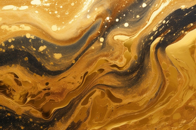 Gouden marmer met inktkleuren