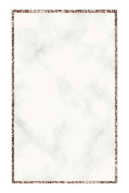 Gouden marmer png frame doorzichtige achtergrond