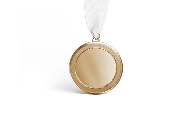 Gouden medaille mockup Gouden prijs voor beste eerste wedstrijd kampioen mock up Juwelen trofee badge voetbal