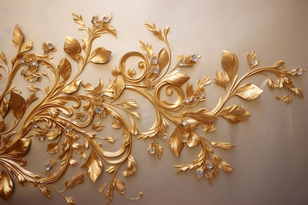 Gouden ornament achtergrond