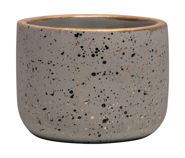 Gouden plant pot png mockup voor huisdecoratie