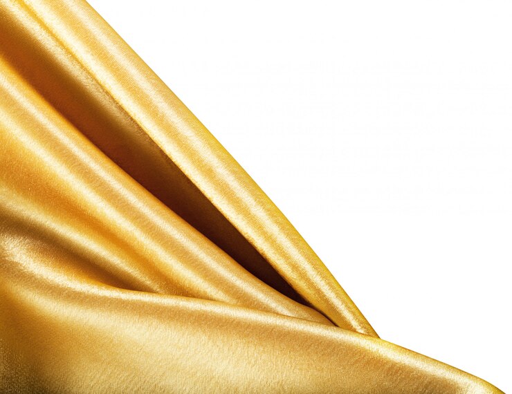 Gouden stof geïsoleerd op wit