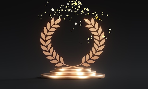 Gouden trofee van de kampioen