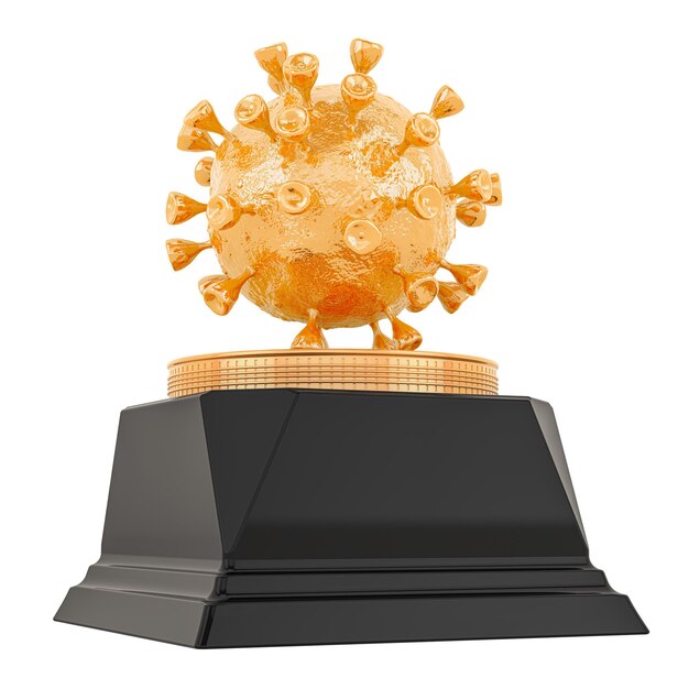 Gouden Virus Award-concept 3D-rendering