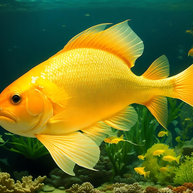 Gouden vissen in het aquarium