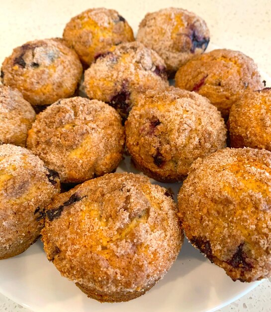 Foto muffin al mirtillo gourmet