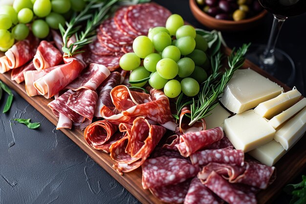 Gourmet charcuterie bord