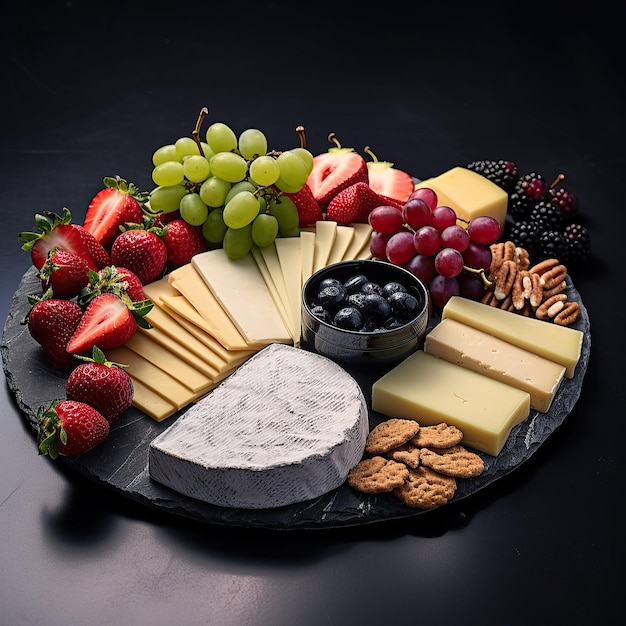 Gourmet cheese platter