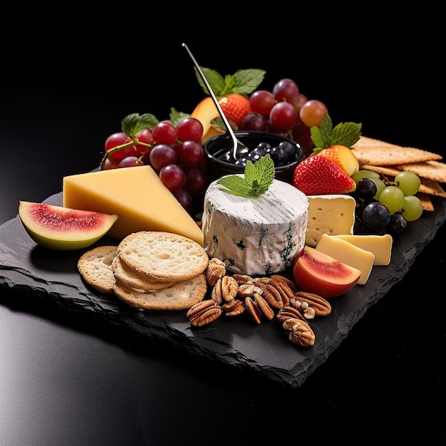 Gourmet cheese platter