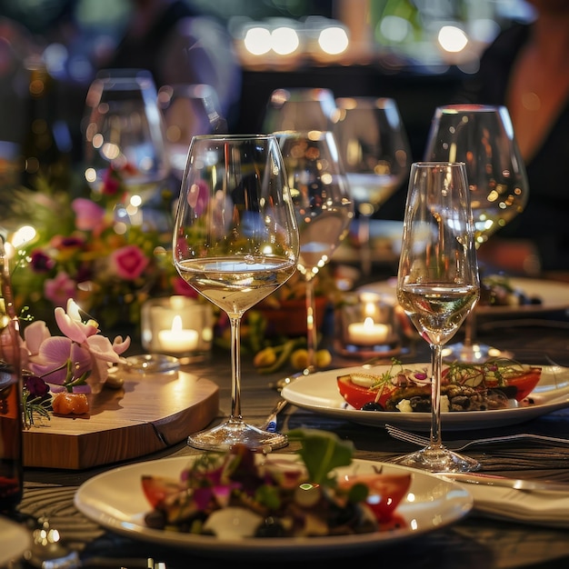 Photo gourmet chefs private dinner culinary wonders in an intimate setting