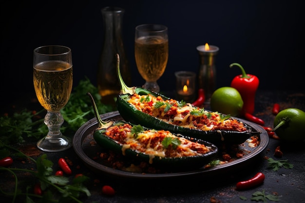 Gourmet Chiles Rellenos with Turkey