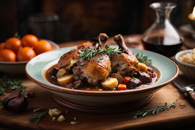 グルメ・コック・オー・ヴィン (Gourmet Coq au Vin) は,あなたの味を満足させる準備ができています.