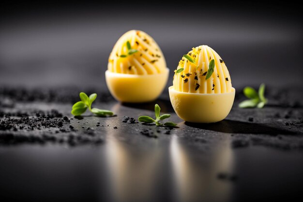 Gourmet Deviled Eggs with a Delicious Twist Food Photography