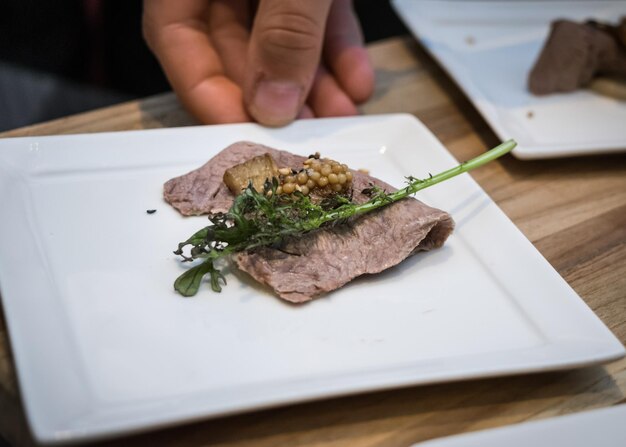 Foto gourmet eten geserveerd