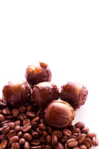 Gourmet expresso truffles hand made by chocolatier.