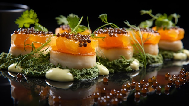 _Gourmet_food_is_typically_served_in_smalleHD 8K wallpaper Stock Photographic Image