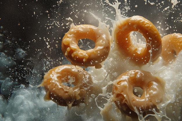 Photo gourmet galaxies exploring the sweet universe of doughnuts