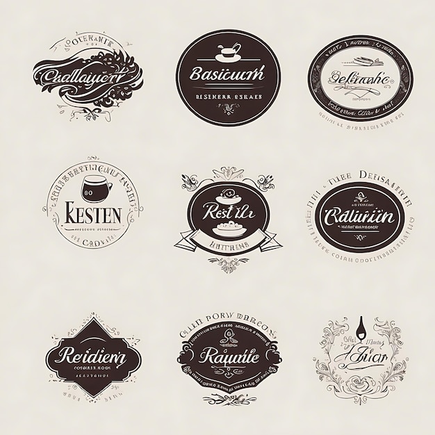 Photo gourmet galore a visual feast of restaurant logos