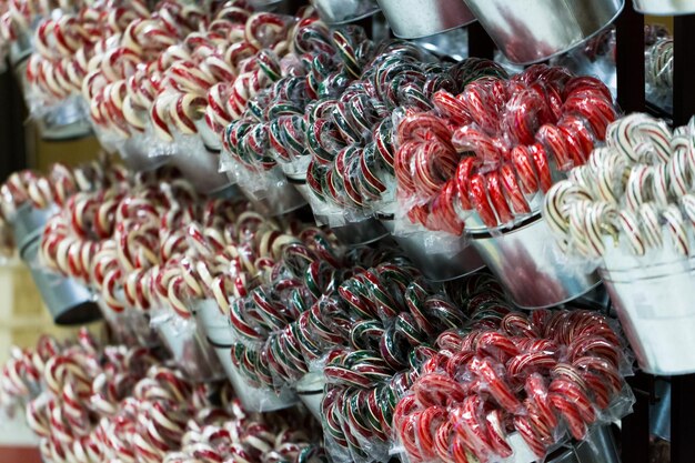 Gourmet hard candies for Christmas holidays.