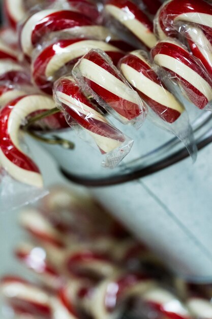 Foto caramelle dure gourmet per le vacanze di natale.