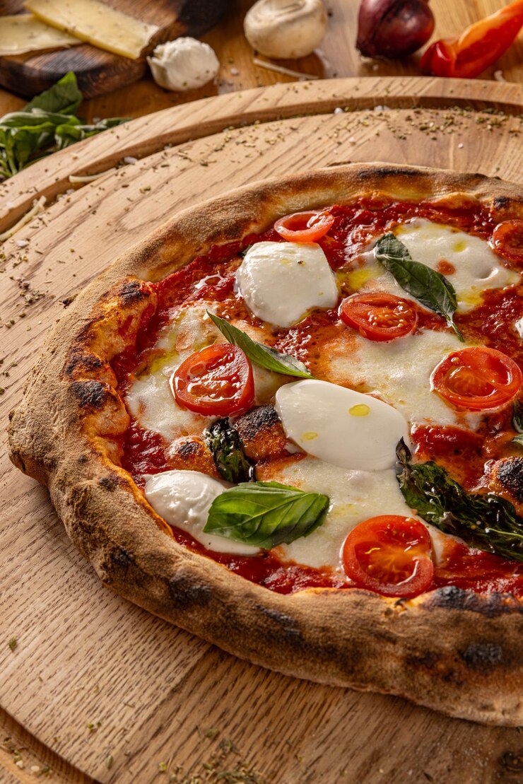 Photo gourmet margherita pizza