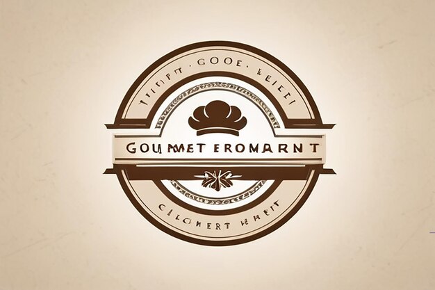 Photo gourmet restaurant logo