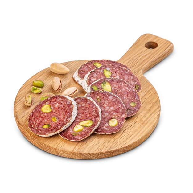 Gourmet salami with pistaccio