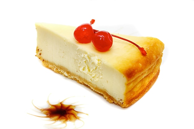 Gourmet slice of cheesecake