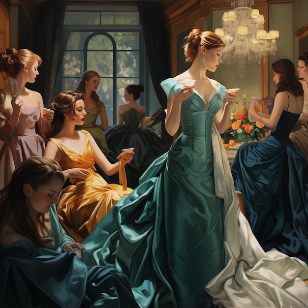 The Gown Party Illustrated