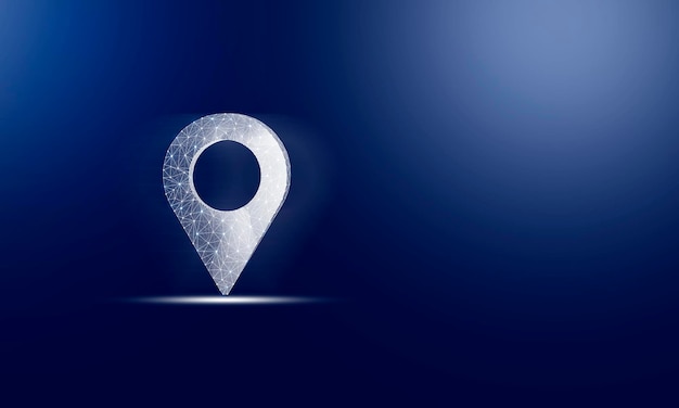 Gps icon from web and dots