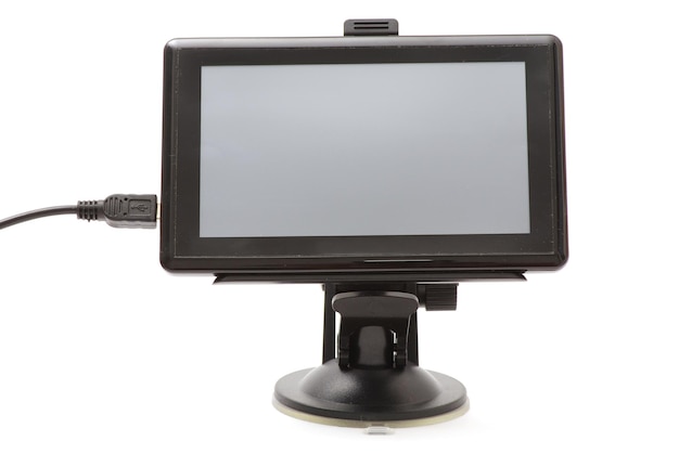 GPS navigator on white background