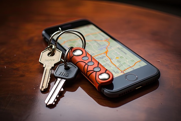 Photo gps tracker on keys