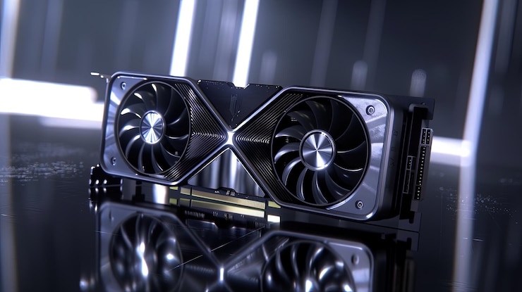 Photo gpu graphic card gaming video card for advertisement