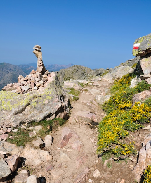 Gr20 trail in Corsica