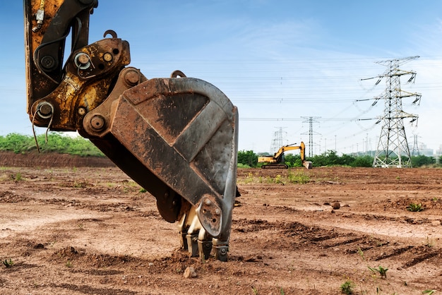 Graafmachine op de site