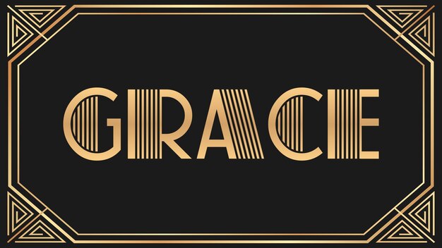 Photo grace jazz gold text