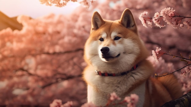 優雅な秋田犬を完璧な構図で撮影